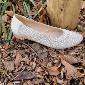 NEW LALISA women's capture flat shoes in wicker camel